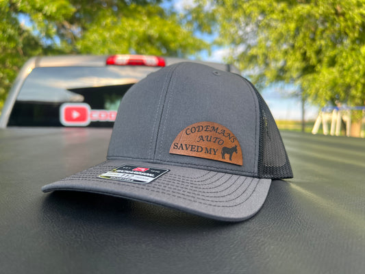 CodemansAuto Saved My A** Richardson 112 Trucker Hat Meshback Hat Snapback Cap