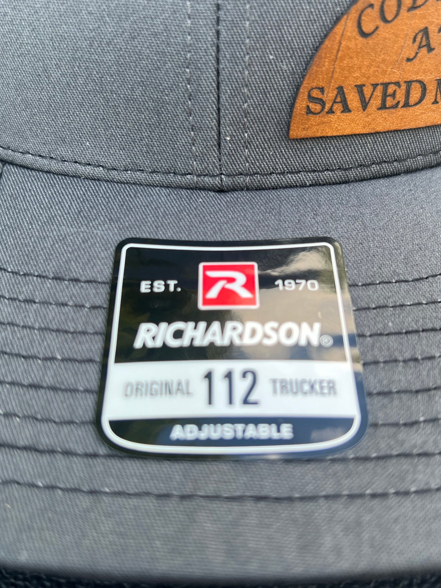CodemansAuto Saved My A** Richardson 112 Trucker Hat Meshback Hat Snapback Cap