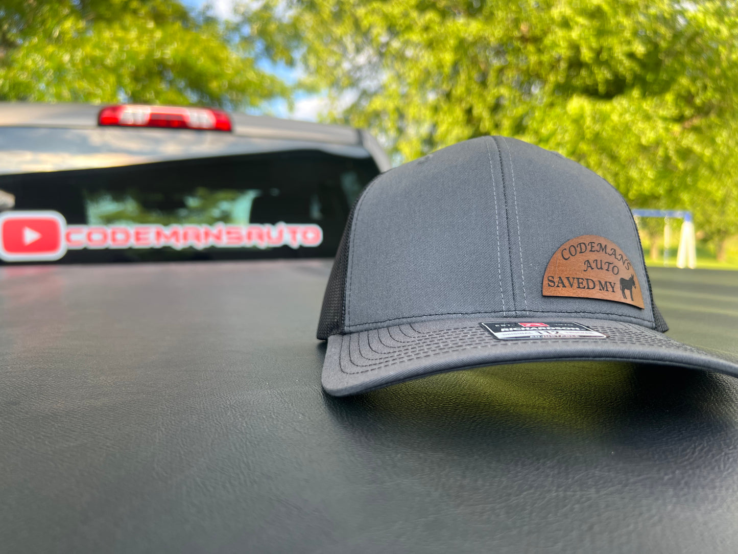 CodemansAuto Saved My A** Richardson 112 Trucker Hat Meshback Hat Snapback Cap